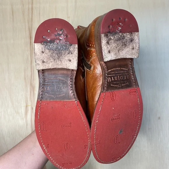 Bed Stu Leather Catty Boot Woman’s 7.5 USA - Picture 6 of 12